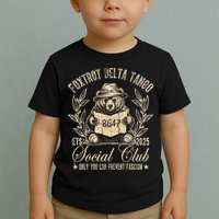 Foxtrot Delta Tango Social Club Only You Can Prevent Fascism Gift Toddler T-Shirt