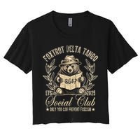 Foxtrot Delta Tango Social Club Only You Can Prevent Fascism Gift Women's Crop Top Tee