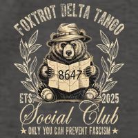 Foxtrot Delta Tango Social Club Only You Can Prevent Fascism Gift Vector Backpack
