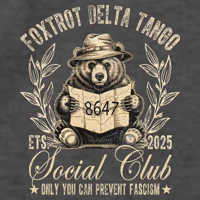 Foxtrot Delta Tango Social Club Only You Can Prevent Fascism Gift Vector Backpack