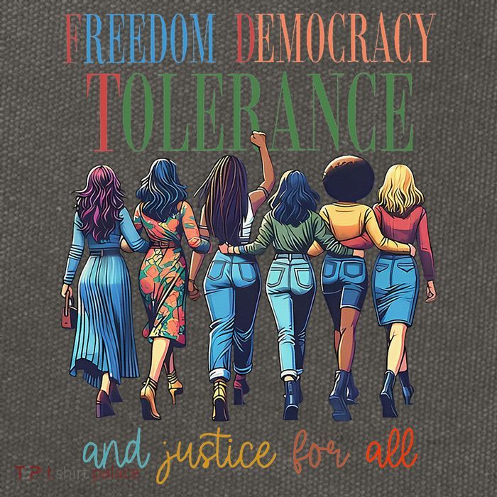 Freedom Democracy Tolerance And Justice For All Hands Off Cotton Canvas Backpack