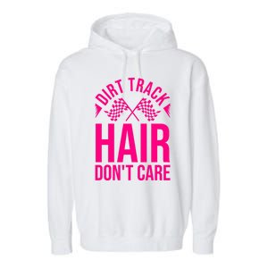 Funny Dirt Track Racing Gift Dirt Bike Racer Gift Garment-Dyed Fleece Hoodie