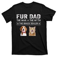 Fur Dad The Man The Myth Men Gift Funny Dog Cat Fathers Day T-Shirt