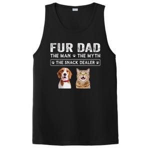 Fur Dad The Man The Myth Men Gift Funny Dog Cat Fathers Day PosiCharge Competitor Tank