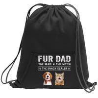 Fur Dad The Man The Myth Men Gift Funny Dog Cat Fathers Day Sweatshirt Cinch Pack Bag