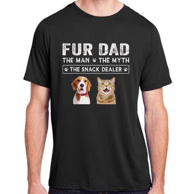 Fur Dad The Man The Myth Men Gift Funny Dog Cat Fathers Day Adult ChromaSoft Performance T-Shirt