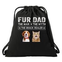 Fur Dad The Man The Myth Men Gift Funny Dog Cat Fathers Day Drawstring Bag