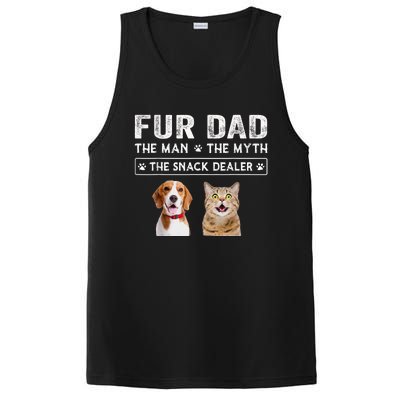 Fur Dad The Man The Myth Men Gift Funny Dog Cat Fathers Day PosiCharge Competitor Tank