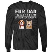 Fur Dad The Man The Myth Men Gift Funny Dog Cat Fathers Day Tie-Dye Long Sleeve Shirt