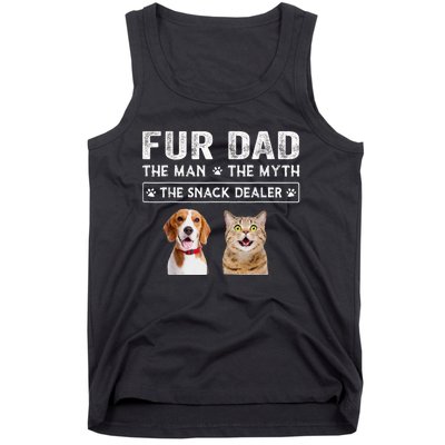 Fur Dad The Man The Myth Men Gift Funny Dog Cat Fathers Day Tank Top