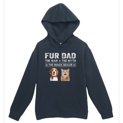 Fur Dad The Man The Myth Men Gift Funny Dog Cat Fathers Day Urban Pullover Hoodie