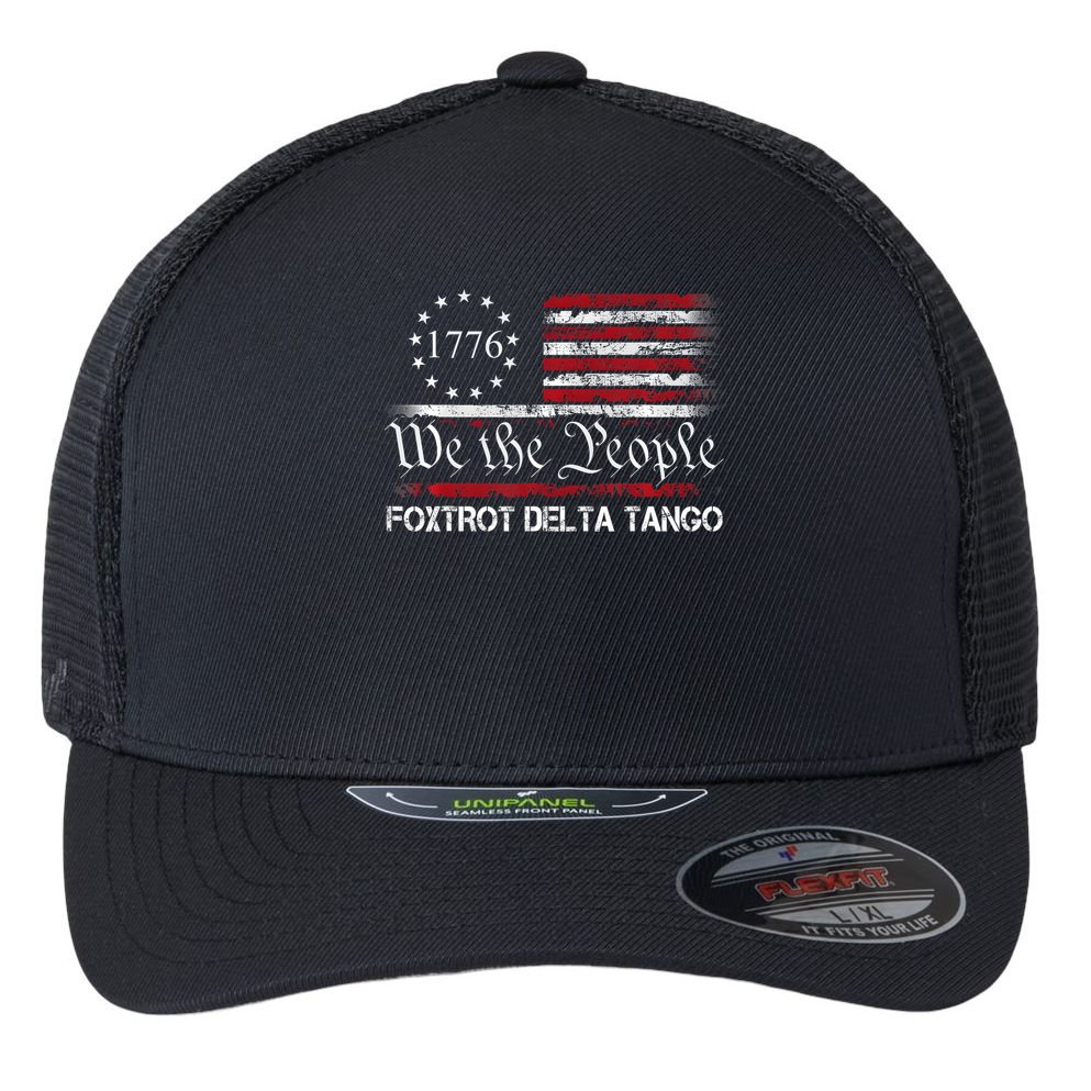 Foxtrots Delta Tangos Funny Foxtrots Delta Tangos   Flexfit Unipanel Trucker Cap