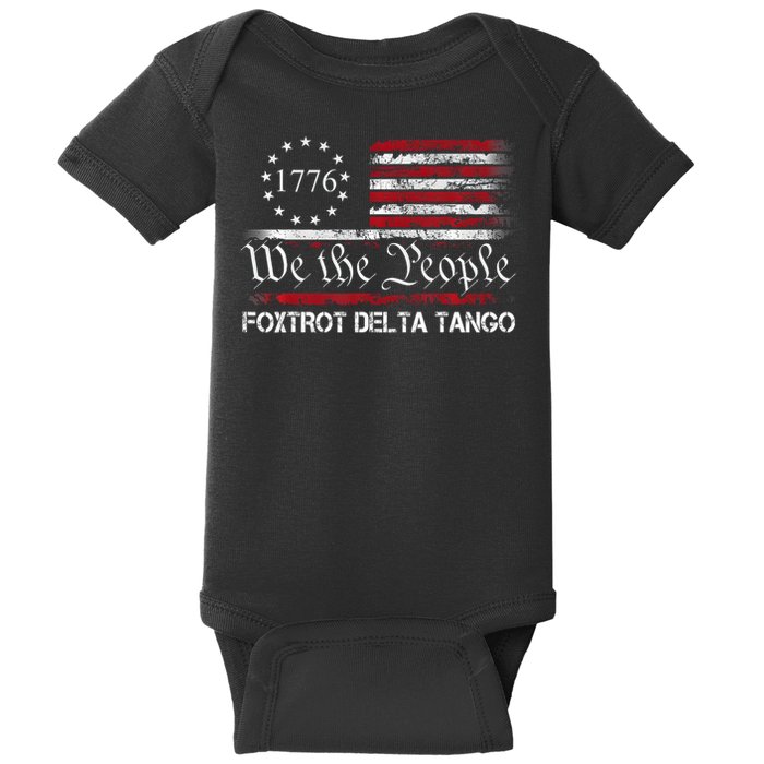 Foxtrots Delta Tangos Funny Foxtrots Delta Tangos   Baby Bodysuit