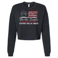 Foxtrots Delta Tangos Funny Foxtrots Delta Tangos   Cropped Pullover Crew