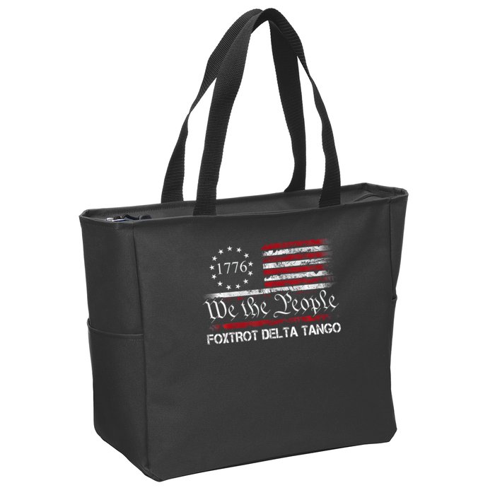 Foxtrots Delta Tangos Funny Foxtrots Delta Tangos   Zip Tote Bag