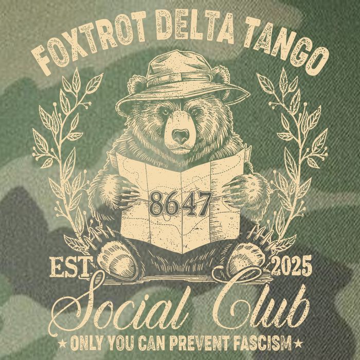 Foxtrot Delta Tango Social Club Only You Can Prevent Fascism Legacy Tie Dye Trucker Hat