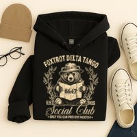 Foxtrot Delta Tango Social Club Only You Can Prevent Fascism Hoodie