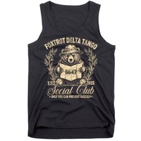 Foxtrot Delta Tango Social Club Only You Can Prevent Fascism Tank Top