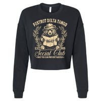 Foxtrot Delta Tango Social Club Only You Can Prevent Fascism Cropped Pullover Crew