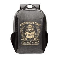 Foxtrot Delta Tango Social Club Only You Can Prevent Fascism Vector Backpack