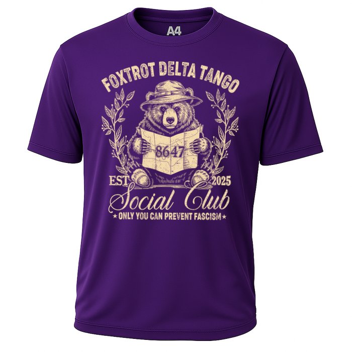 Foxtrot Delta Tango Social Club Only You Can Prevent Fascism Performance Shirt