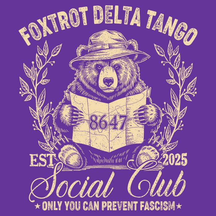 Foxtrot Delta Tango Social Club Only You Can Prevent Fascism Sweatshirt