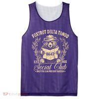 Foxtrot Delta Tango Social Club Only You Can Prevent Fascism Mesh Reversible Basketball Jersey Tank