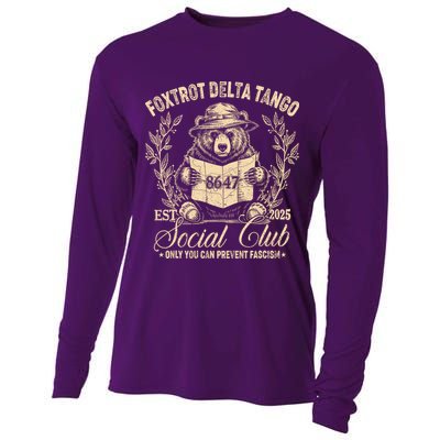 Foxtrot Delta Tango Social Club Only You Can Prevent Fascism Cooling Performance Long Sleeve Crew