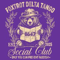 Foxtrot Delta Tango Social Club Only You Can Prevent Fascism Youth Performance Sprint T-Shirt
