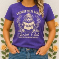Foxtrot Delta Tango Social Club Only You Can Prevent Fascism Womens T-Shirt
