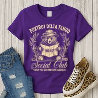 Foxtrot Delta Tango Social Club Only You Can Prevent Fascism Womens T-Shirt