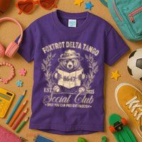 Foxtrot Delta Tango Social Club Only You Can Prevent Fascism Kids T-Shirt