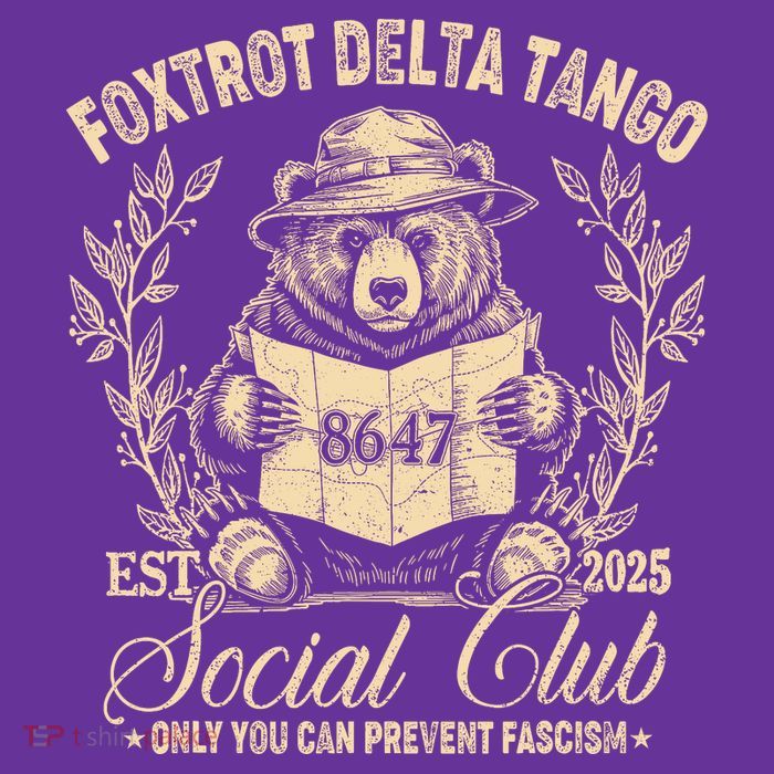 Foxtrot Delta Tango Social Club Only You Can Prevent Fascism Kids T-Shirt