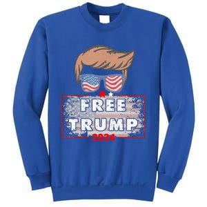 Free Donald Trump Republican Support Pro Trump American Flag Sweatshirt