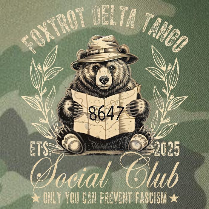 Foxtrot Delta Tango Social Club Only You Can Prevent Fascism Legacy Tie Dye Trucker Hat
