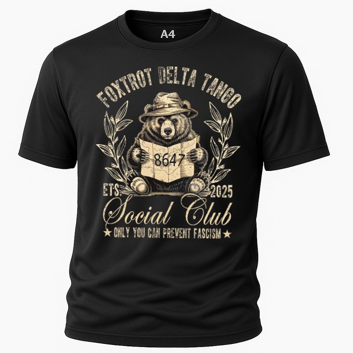 Foxtrot Delta Tango Social Club Only You Can Prevent Fascism Performance Shirt