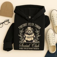 Foxtrot Delta Tango Social Club Only You Can Prevent Fascism Hoodie
