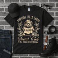Foxtrot Delta Tango Social Club Only You Can Prevent Fascism Tall T-Shirt