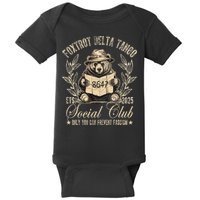 Foxtrot Delta Tango Social Club Only You Can Prevent Fascism Baby Bodysuit