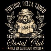 Foxtrot Delta Tango Social Club Only You Can Prevent Fascism Toddler Hoodie