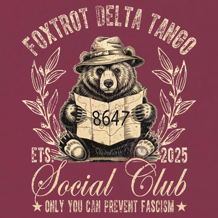 Foxtrot Delta Tango Social Club Only You Can Prevent Fascism 16oz Travel Tumbler