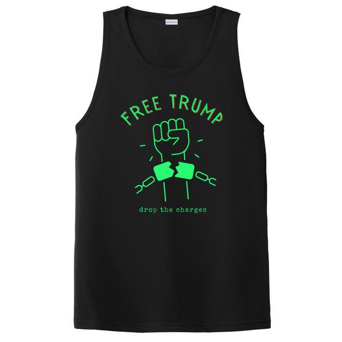 Free Donald Trump MAGA Conservative PosiCharge Competitor Tank