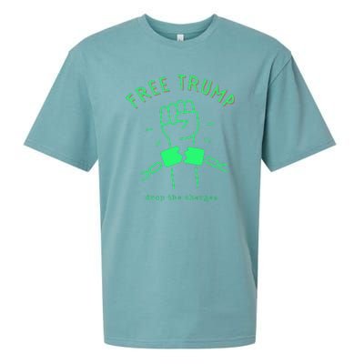 Free Donald Trump MAGA Conservative Sueded Cloud Jersey T-Shirt