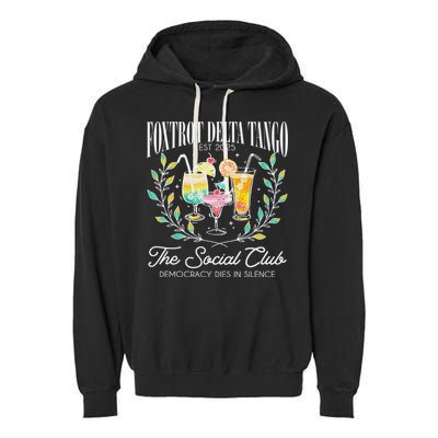 Foxtrots Deltas Tangos Retro Vintage Beach Garment-Dyed Fleece Hoodie