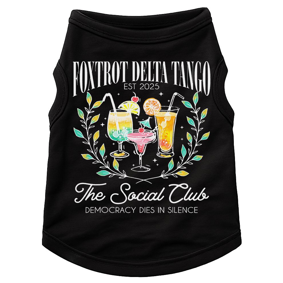 Foxtrots Deltas Tangos Retro Vintage Beach Doggie Tank
