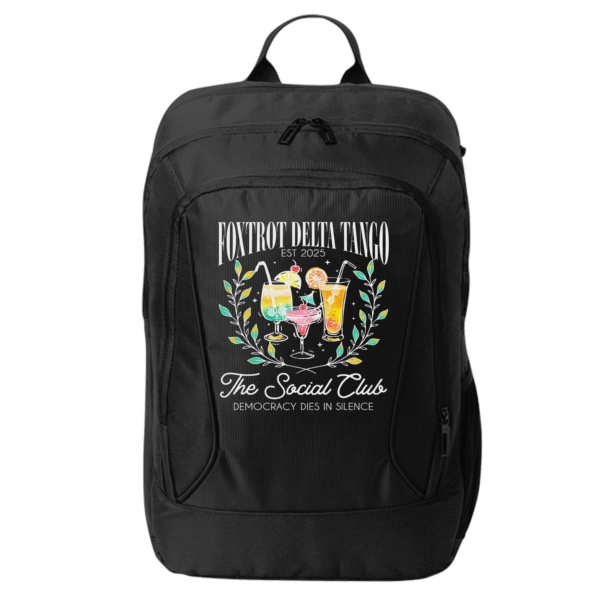 Foxtrots Deltas Tangos Retro Vintage Beach City Backpack