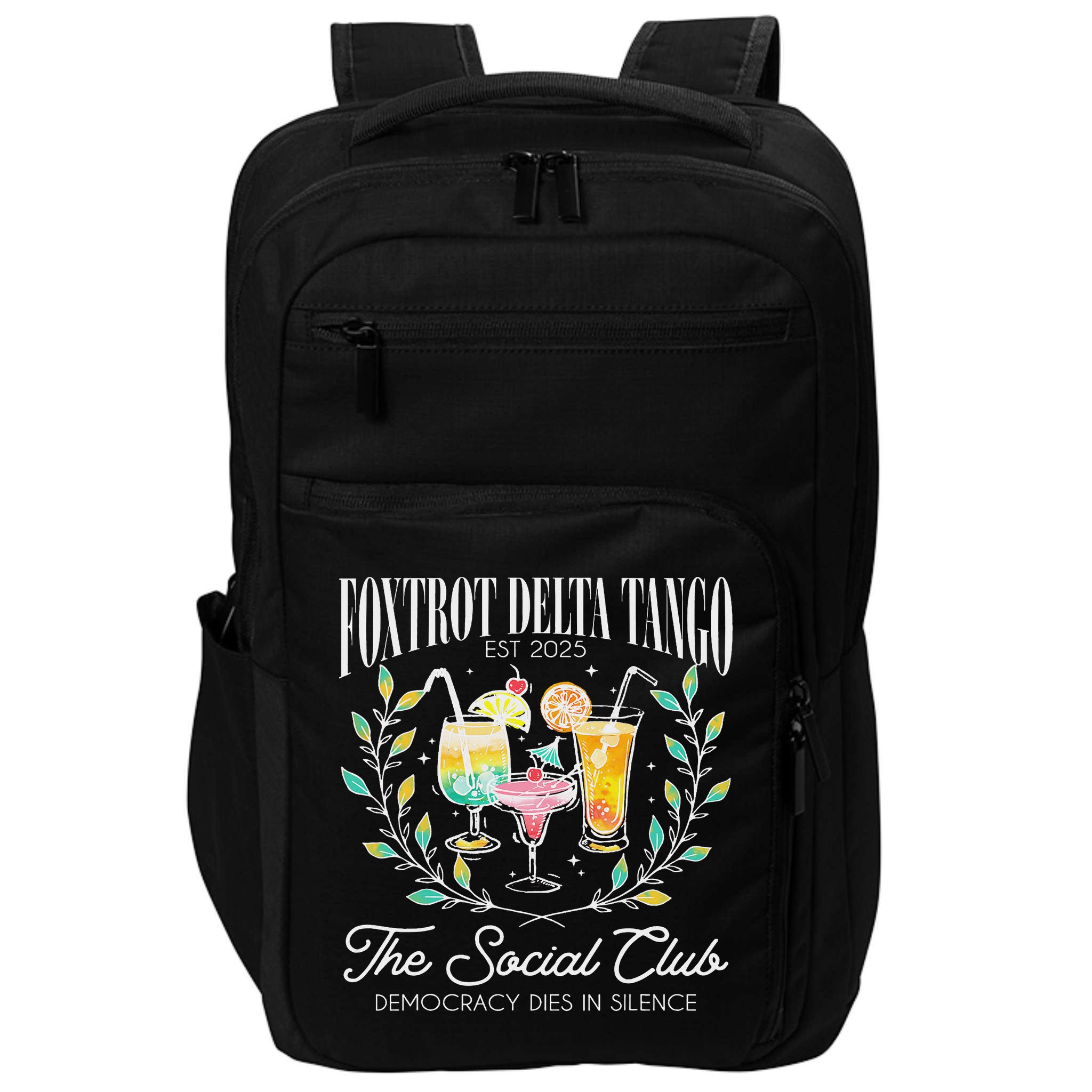 Foxtrots Deltas Tangos Retro Vintage Beach Impact Tech Backpack