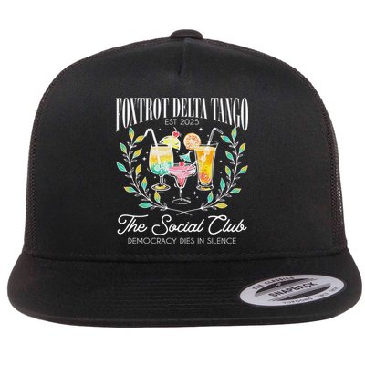 Foxtrots Deltas Tangos Retro Vintage Beach Flat Bill Trucker Hat