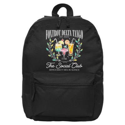 Foxtrots Deltas Tangos Retro Vintage Beach 16 in Basic Backpack