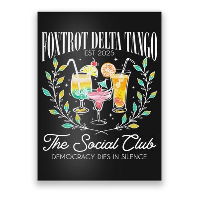 Foxtrots Deltas Tangos Retro Vintage Beach Poster